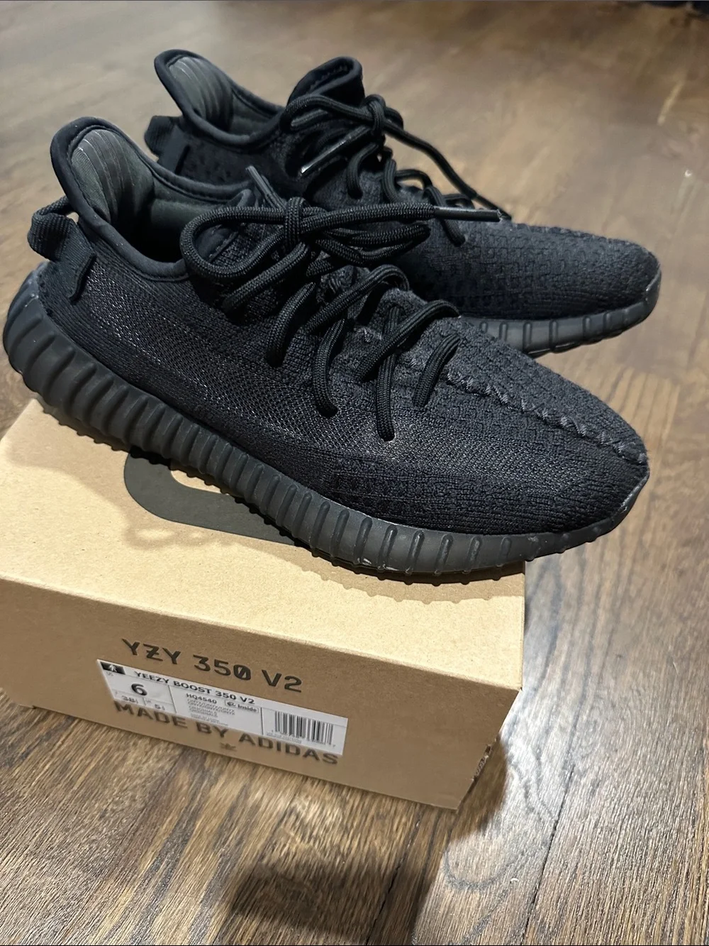 adidas Black Knit Lace-Up Sneakers